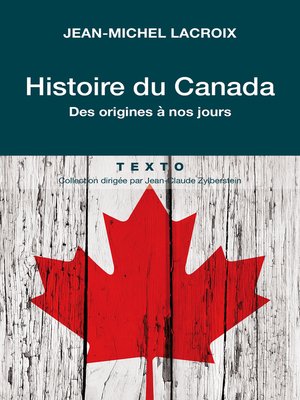 cover image of Histoire du Canada